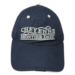 Cheyenne Frontier Days Strapback Baseball Cap Blue OS Triangle Sport Headwear